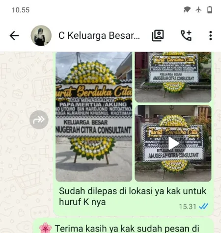 Pengiriman Papan Bunga Duka Karangasem Utara Batang